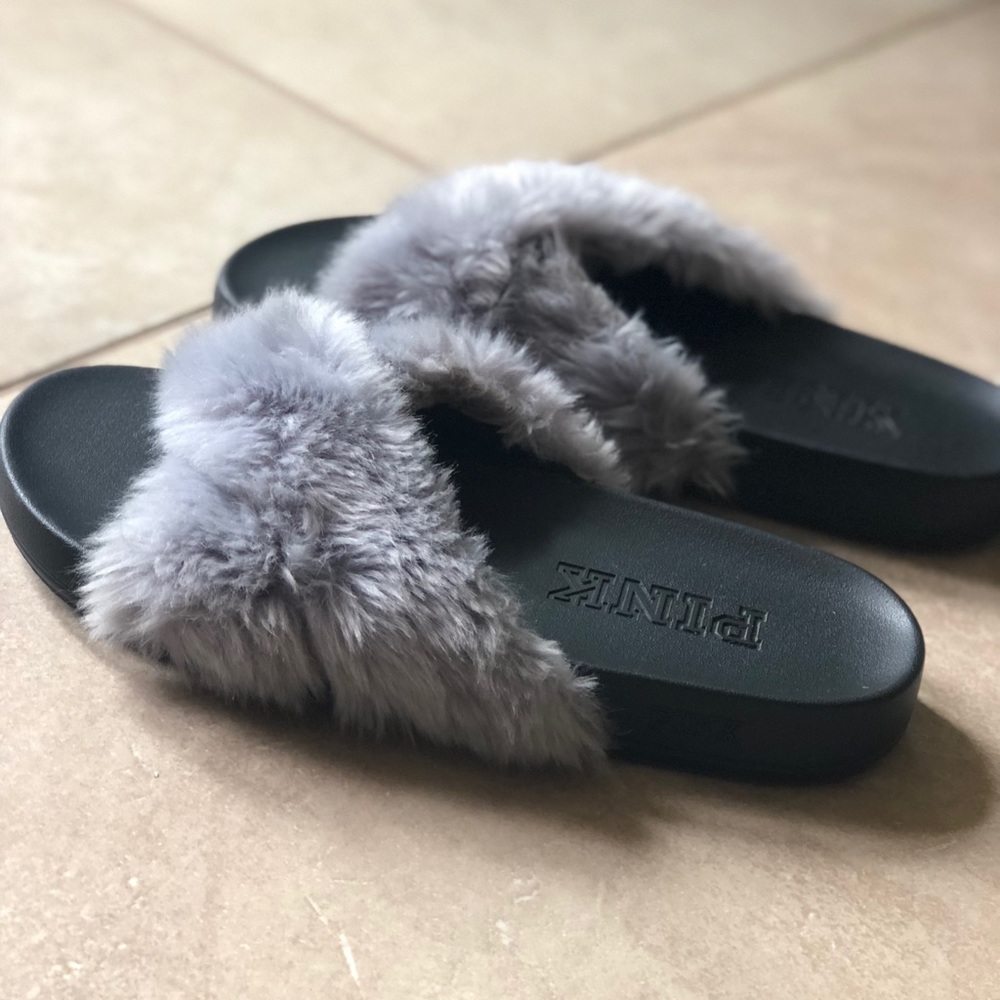 PINK Furry Slides